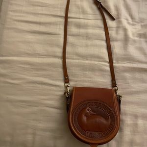 Dooney & Bourke tan duck embossed crossbody - rare